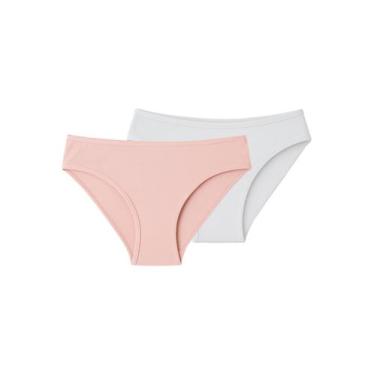 Imagem de Kit com 2 Calcinhas Biquíni Liz 50331 Colorido, Rosa, XG