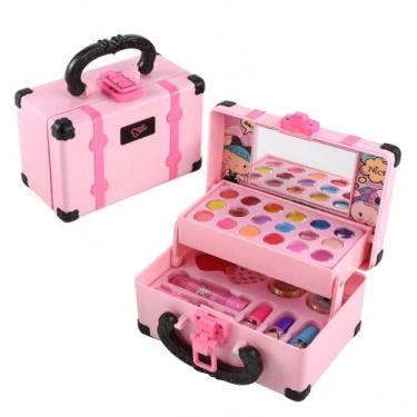 Imagem de Brinquedo de Maquiagem para Meninas Princesa Sombra Blush Batom Conjun