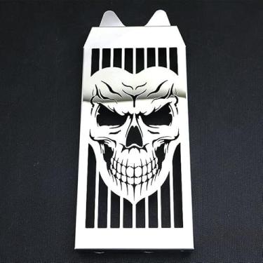 Imagem de Protetor de cobertura de grade de radiador de caveira para HONDA Shadow VT600 VLX 600 Steed 400 1988-2007