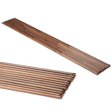 Imagem de Lamehfyo Flechas de bambu para tiro com arco e flecha de 83 cm DIY OD 7 mm/8 mm para arco recurvo arco longo caça ao alvo (12 peças)