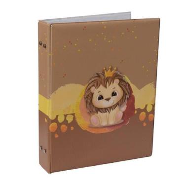 Imagem de Álbum fotográfico para 120 fotos 20x25 REI LEÃO Bebê infantil - HB