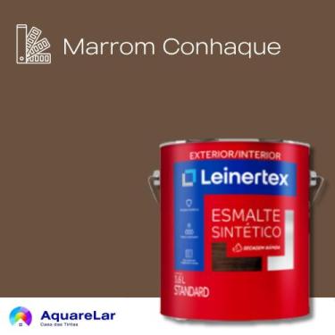 Imagem de Esmalte Sintético Leinertex Brilhante 3,6L, MARROM CONHAQUE, 3,6L