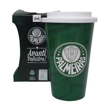 Imagem de Copo para Café Do Palmeiras 550 mL Plástico Produto Oficial - Sude