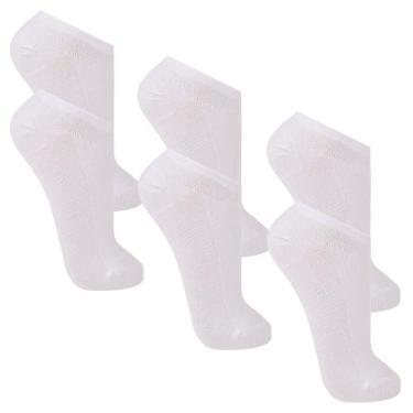 Imagem de Kit 6 pares de meia soquete  trifil original nfe TO7064, 39-43, Branco
