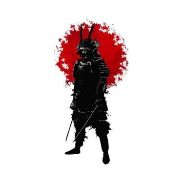 Imagem de Pôsteres De Arte De Parede De Samurai Japonês Moderno, Preto E Branco,