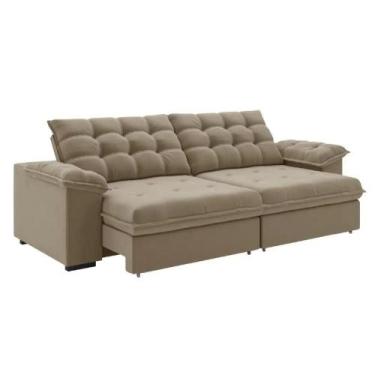 Imagem de Sofá Retrátil e Reclinável Bipartido 2,30m 3 Lugares Palermo Slim Luiz