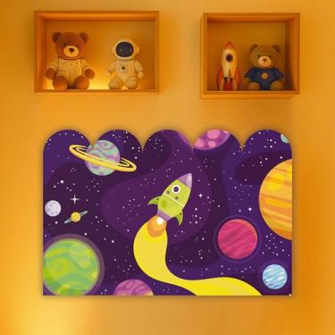 Imagem de Cabeceira de Cama Decorativa Infantil para Quarto de Meninos - Tema Astronauta (CabCerq-0070)