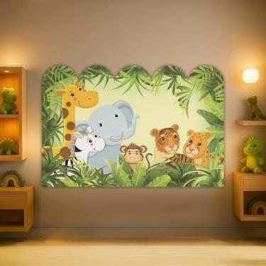 Imagem de Cabeceira de Cama Decorativa Infantil para Quarto de Meninos - Tema Safari (CabCerq-0045)