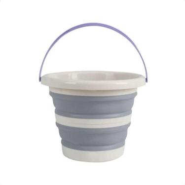 Imagem de Balde Retrátil De Plástico 5 Litros Multiuso Simplo - Bravalumi