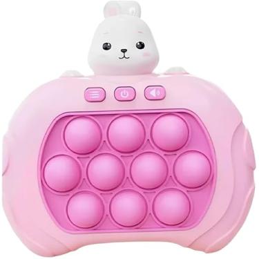 Imagem de PopIt Eletrônico Fidget Brinquedo Bolhas Relante Anti Stress Infantil Crianças Adulto Toy Diversão Sensorial com Luzes e Sons Brinquedo de Apertar (Coelho)