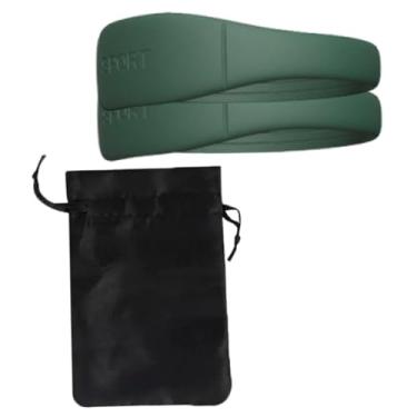 Imagem de predolo Suporte de joelho com faixa de patela de silicone flexível e macio para atividades esportivas multifuncional 3,15 x 1,04 polegadas com bolsa de cordão, 2pcs Verde