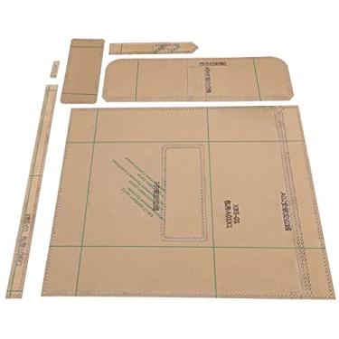 Imagem de Zhjvihx Modelo de Artesanato de Coro Faça Você Mesmo, Modelo de Carteira de Acílico de Couro Duro para Carteira de Acrílico de Artesanato de Coro