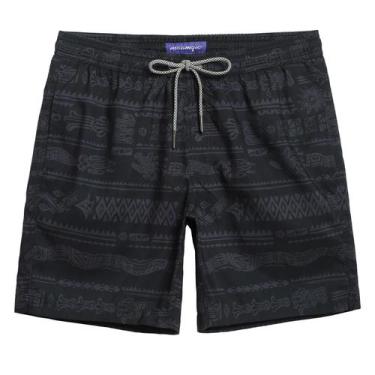 Imagem de Calções de banho maagic masculinos com forro de malha de secagem rápid