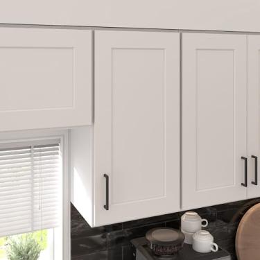 Imagem de Furinno Pronto para montar armário de cozinha de parede 1 porta - 2 prateleiras, 12 (P) x 15 (L) x 30 A, branco