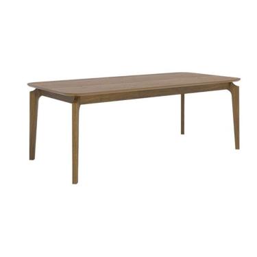 Imagem de Mesa De Sala Jantar Ficus Natuame C/ Tampo Madeirado 210x100cm Carvalho/cinamomo - Cimol