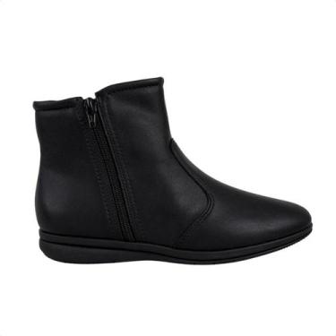 Imagem de Bota Feminina Cano Baixo Piccadilly Preta, Preto, 37