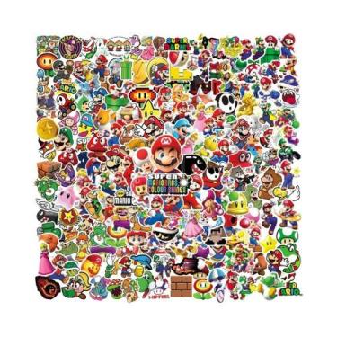 Imagem de Adesivos Do Jogo Super Mario Para Laptop, Notebook, Skateboard, Gelade