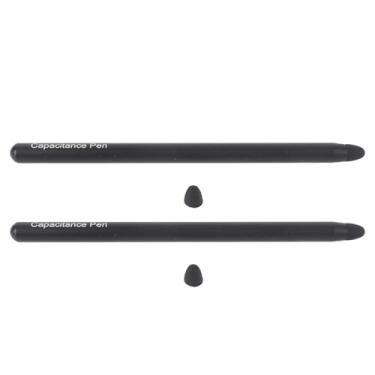 Imagem de Jectse Caneta de Toque de Tablet Em Alumínio, Caneta de Substituição de 2pcs para Incêndio Máximo 11 Hd 10, Guia A9 A8 A7 Lite, 1 Com para Compatíveis, Telas de Toque Capacitivas de (Preto)