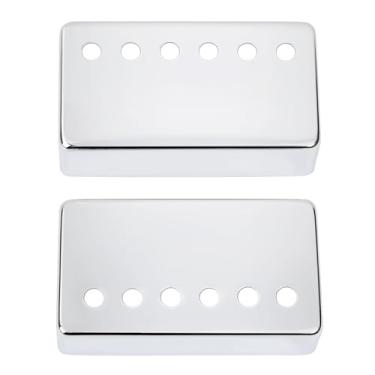 Imagem de Banworks Capas de metal Humbucker Capas para captador de guitarra elétrica 52 mm (2-3/64 polegadas) Capas de captador Humbucker para guitarra elétrica Epiphone EPI/SQ/IBZ/PRS Pacote com 2 JT/SYQG-03