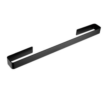 Imagem de Suporte de toalha de alumínio, barra de toalha preta, gancho para toalhas, fita 3M, acessórios de banheiro, prateleira de toalha estilo anodizado, 550 mm, vermelho, conforme mostrado