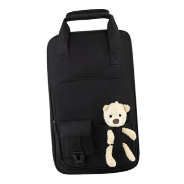 Imagem de MERIGLARE Bolsa para baqueta, estojo para armazenamento de varas de bateria, portátil, grande capacidade, à prova d'água, acessórios de percussão para, Preto