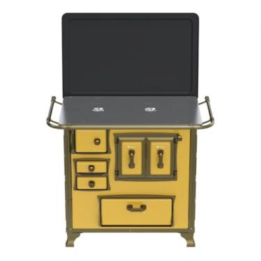 Imagem de Fogão a Lenha N 1 Renaissance Chapa de Aluminio Amare lo Saida Direita