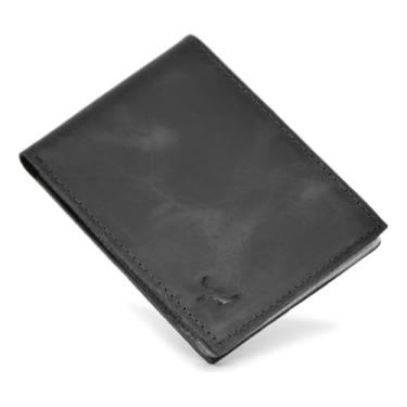 Imagem de Carteira Porta Documentos,cartões,cédulas,rg Couro Legítimo(Preto)
