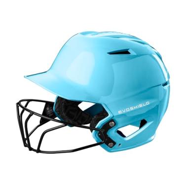 Imagem de EvoShield Capacete de rebatedor brilhante XVT 2.0 com máscara facial - azul vitória, PP