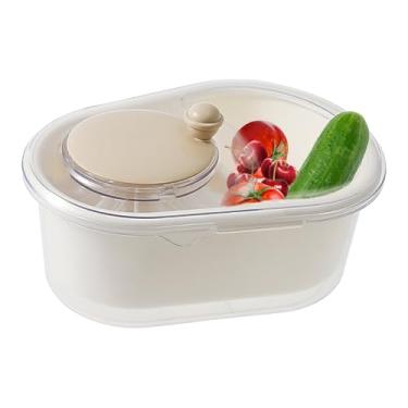 Imagem de Limpador giratório ABS Esfregador de vegetais eficiente limpeza lavadora lavadora manual de economia de mão de obra limpador rotativo para casa