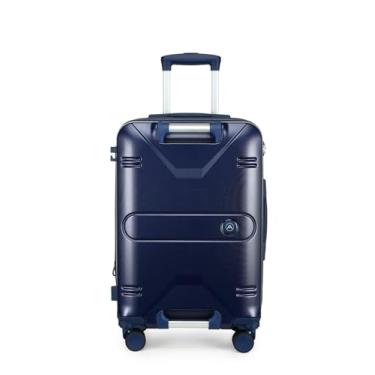 Imagem de Mala De Viagem De Bordo Pequena De Mão 10kg Alça Frontal (Azul-marinho)