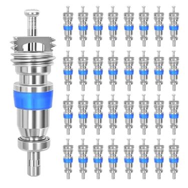 Imagem de Ltnsimy Núcleo de válvula para R410 R32 R22, alta pressão com vedação de teflon, peça de substituição HVAC ideal para sistemas de refrigeração e ar condicionado, pacote com 50