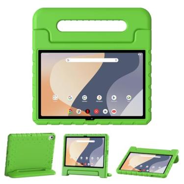Imagem de Thoreta Capa para tablet Walmart Onn 10,1 polegadas 4ª geração 2024 (modelo: 100135925), capa protetora à prova de choque com suporte conversível para crianças, verde