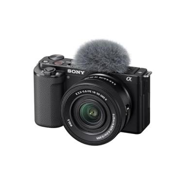 Imagem de Sony Alpha ZV-E10 - Kit de câmera Vlog sem espelho com lente intercambiável APS-C - Preto, ZVE10KB