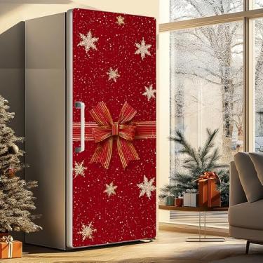 Imagem de Adesivo autoadesivo para geladeira, adesivo de vinil para geladeira, papel de parede mural de porta removível para decoração de cozinha e casa