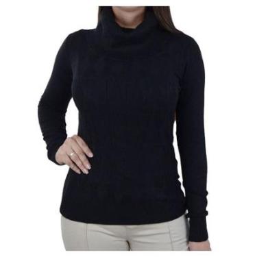 Imagem de Blusa Feminina Facinelli By Mooncity Tricot Preta - 651094-Feminino