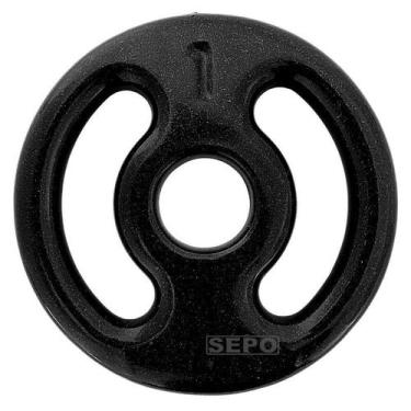 Imagem de Anilha 1kg emborrachada - FUNDIBAN