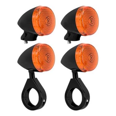Imagem de CARGLETRUE Indicador De Seta Led Para Farol Dianteiro E Traseiro, 39 Mm 41 Mm, Compatível Com Harley Sportster Xl 1200 883 (Preto Laranja)