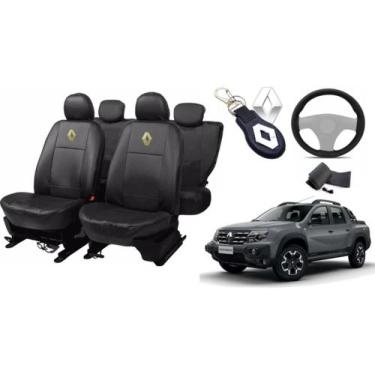 Imagem de Kit Personalizado Premium Oroch 2017-2023 + Volante + Chaveiro - Iron 