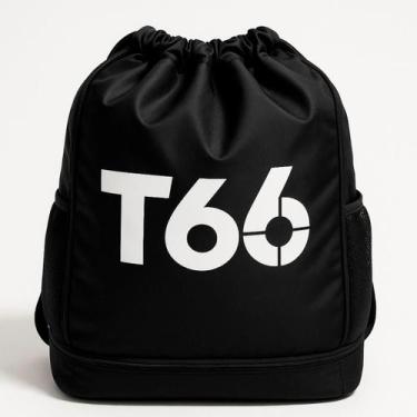 Imagem de Mochila Saco Impermeável T66 Para Academia Com Bolso Frontal e Zíper -