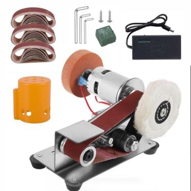 Imagem de Lixadeira De Bancada, Lixadeira EléTrica De PrecisãO 3 Em 1 Para AfiaçãO De Facas, Marcenaria, Artesanato, Polimento De Metal, RetificaçãO, Pode Fazer Joias, âMbar, Pedra