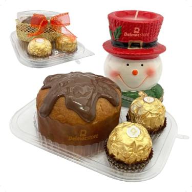 Imagem de Embalagem Flip Festinha Cristal para Mini Bolo e 2 Docinhos - Escolha a Quantidade (10)