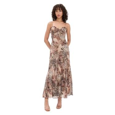Imagem de ASTR the label Vestido feminino Maeryn, Leopardo marrom acastanhado, P