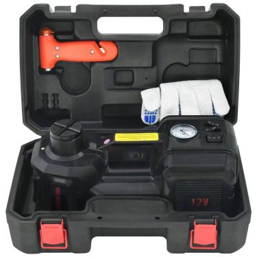 Imagem de Macaco Elétrico Automotivo Hidráulico com Luz de LED, Suporta até 5 Toneladas, E HEELP TT01, Preto