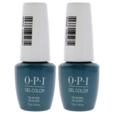 Imagem de Gel para unhas OPI GelColor GC G45B Teal Me More, pacote com 2