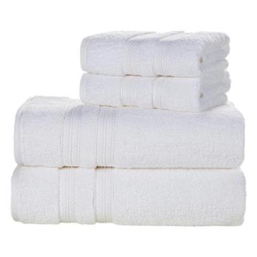 Imagem de Jogo Toalha Banho Unika Karsten Gigante 100% Algodão, Branco