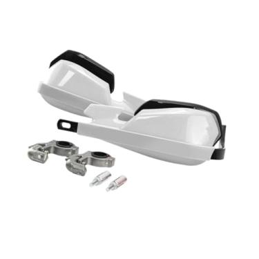 Imagem de menolana Protetores de mão para motocicleta, acessórios para motocicleta, protetores de mão para motocicleta, proteção de guidão para quadriciclo, motocross, Branco