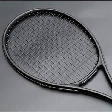 Imagem de Raquetes de tênis pretas ultraleves de 18 a 25 kg raquete de tênis de carbono para cordas 4 3/8 raquete de tênis (cor: D, tamanho: 1)