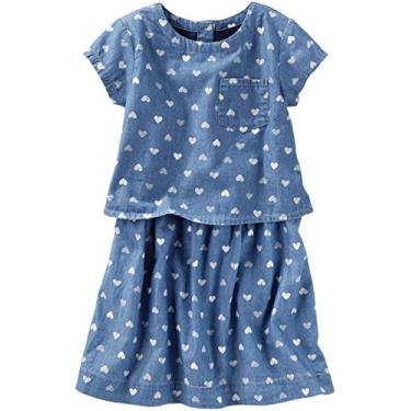 Imagem de OSHKOSH B'GOSH Vestido de tecido para meninas 32158310, Jeans, 4