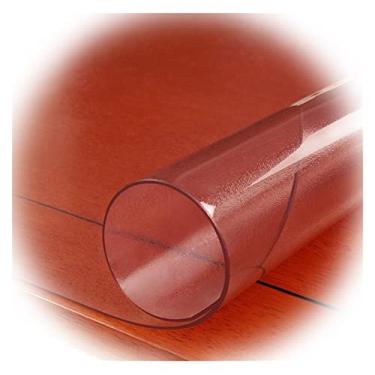 Imagem de FLSXC Capas de mesa transparente protetor de mesa resistente a arranhões tapete de escritório sem odor para cadeira de rodinhas fácil de limpar (cor: 2 mm/quadrado, tamanho: 160 cm)