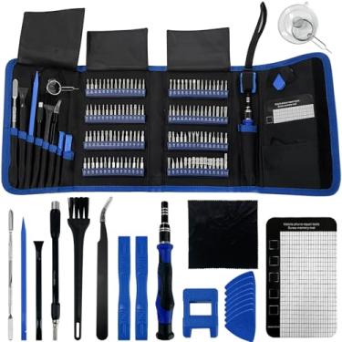 Imagem de SUGOOE Conjunto de chaves de fenda eletrônicas de precisão 142 em 1, kit de ferramentas de reparo magnético com 120 bits para smartphone, laptop, MacBook, console de jogos de tablet